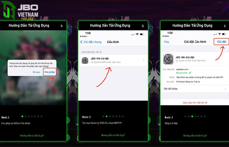 Chi tiet cach tai ung dung App Jbo tren iOS