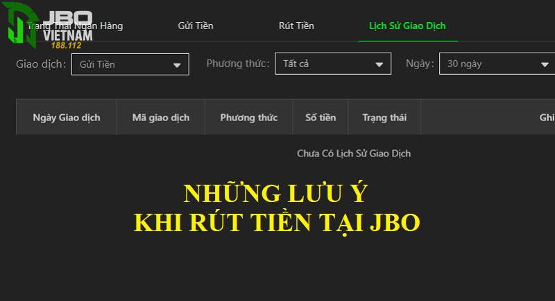 Nhung luu y khi rut tien JBO