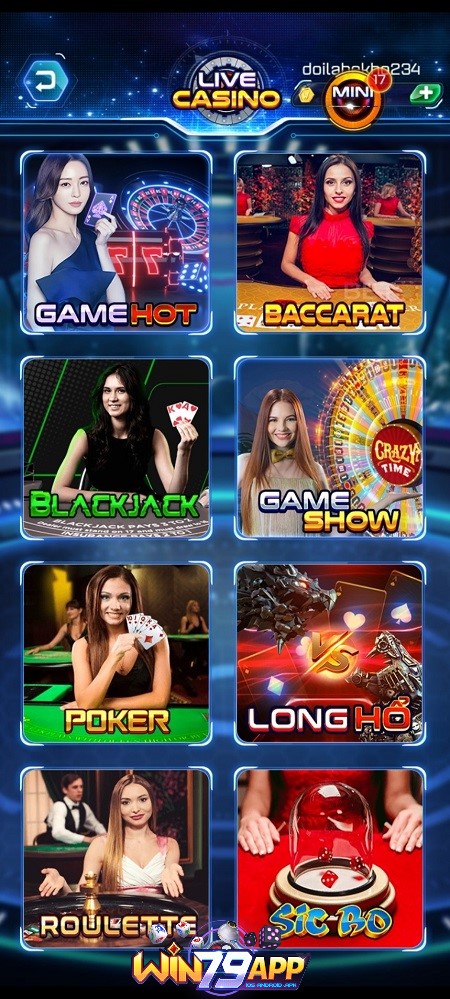 Sảnh game casino live